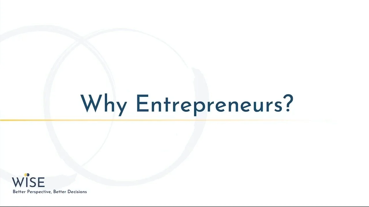 Ali Nasser talking to camera about why he works with entrepreneurs